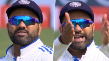 Annoyed Rohit Sharma Comes Up With 'Idhar Kya' Reaction As Ravindra Jadeja and Dhruv Jurel Waste a Review During IND vs ENG 4th Test Day 1 2024 (Watch Video)